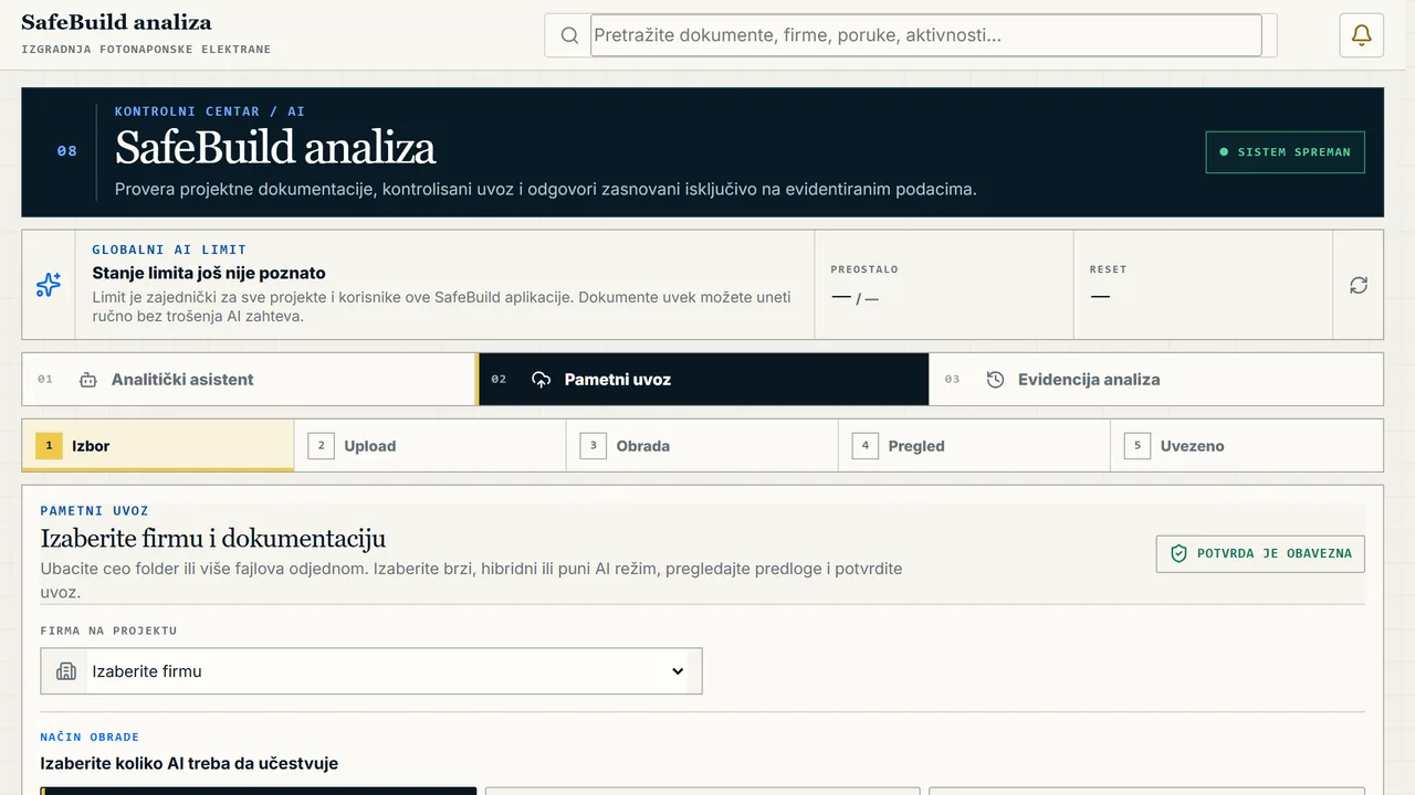 SafeBuild Projects — SafeBuild analiza